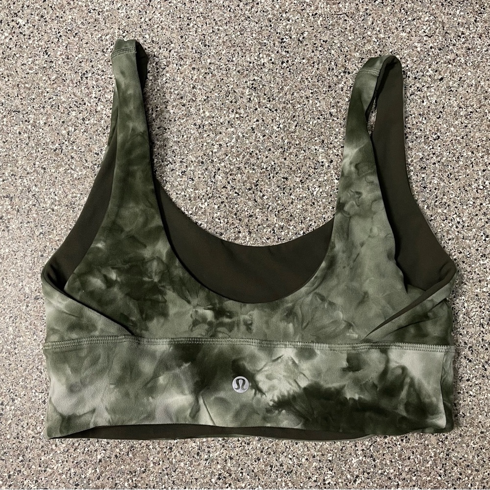 Lululemon Align Reversible Bra Green Diamond Dye/… - image 2